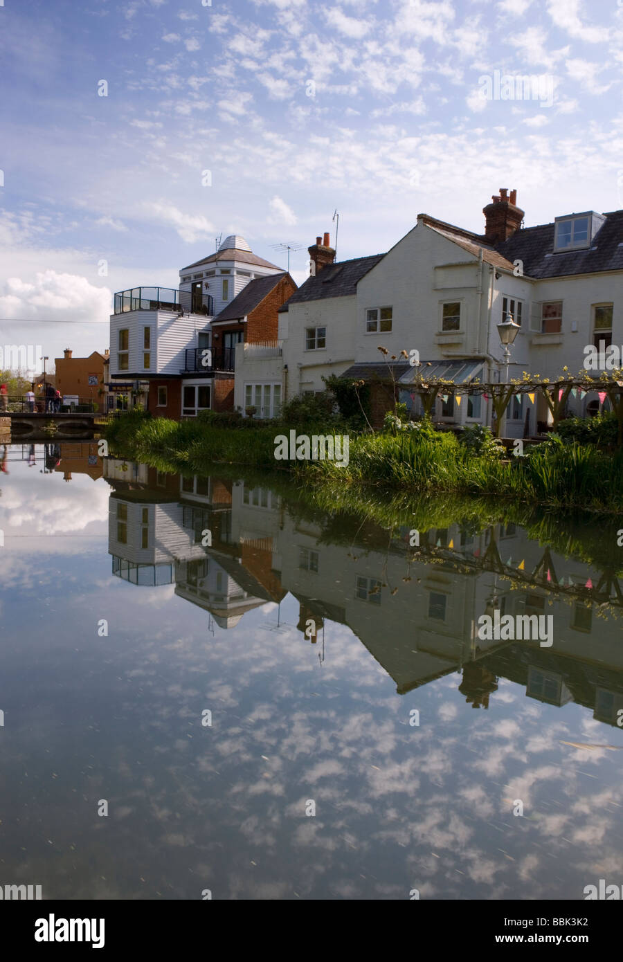 Häuser im Fluss Stour in Canterbury, Kent, UK Stockfoto