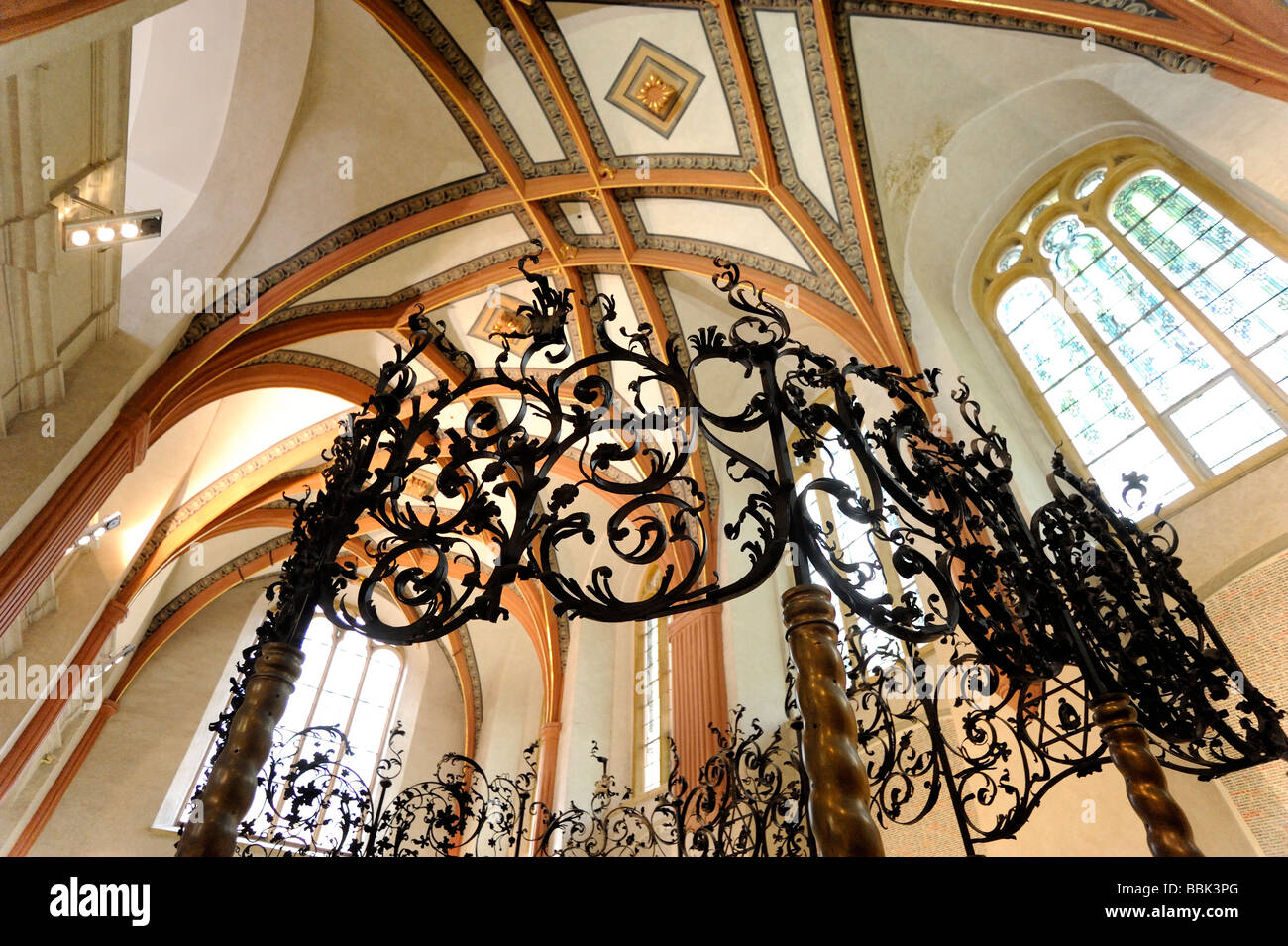 Pinkas Synagoge innen Pinkasova Synagoga in Josefov Bezirk von Prag Stockfoto