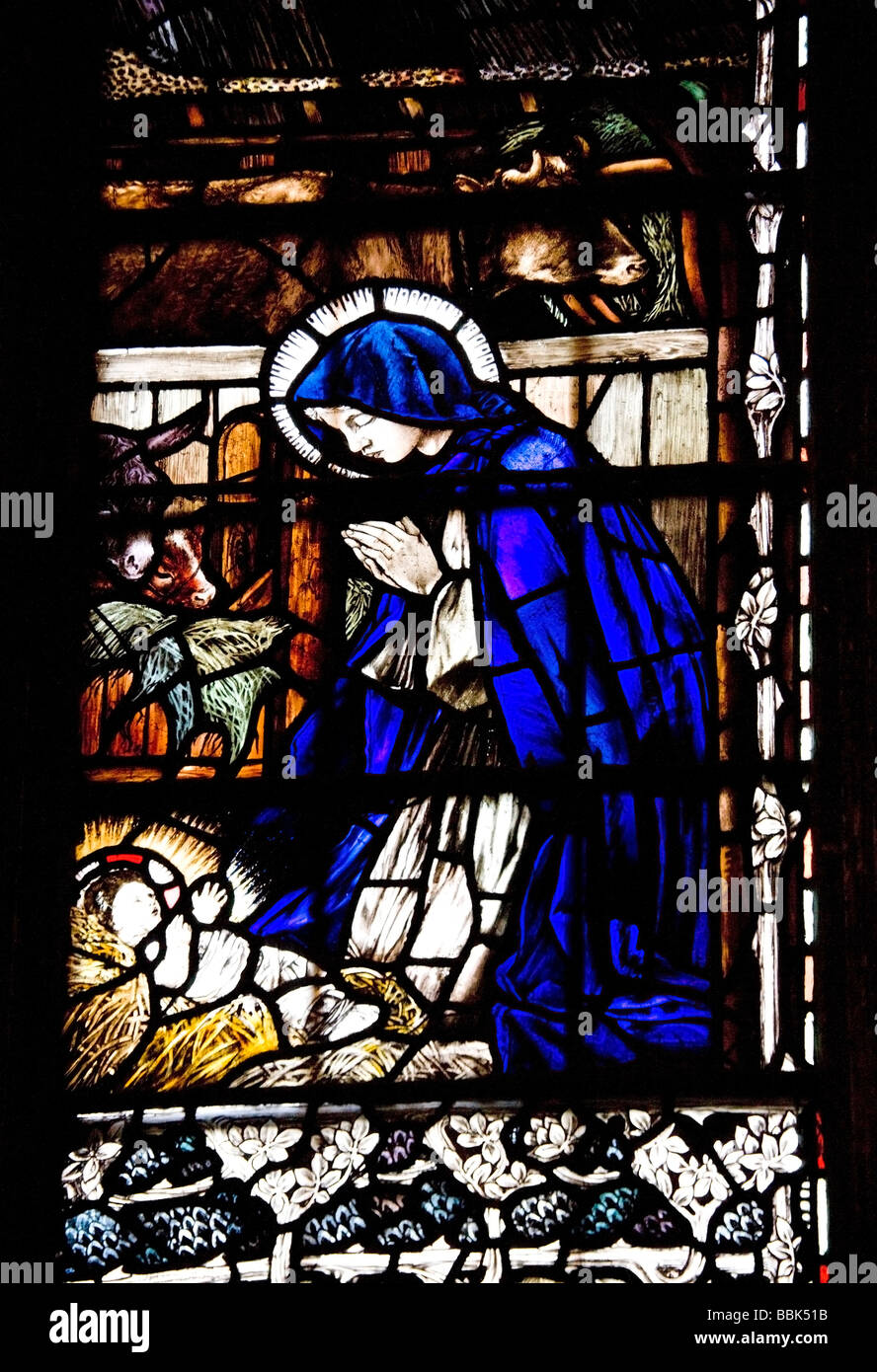 Glasfenster im Canterbury Kathedrale, Kent, UK Stockfoto