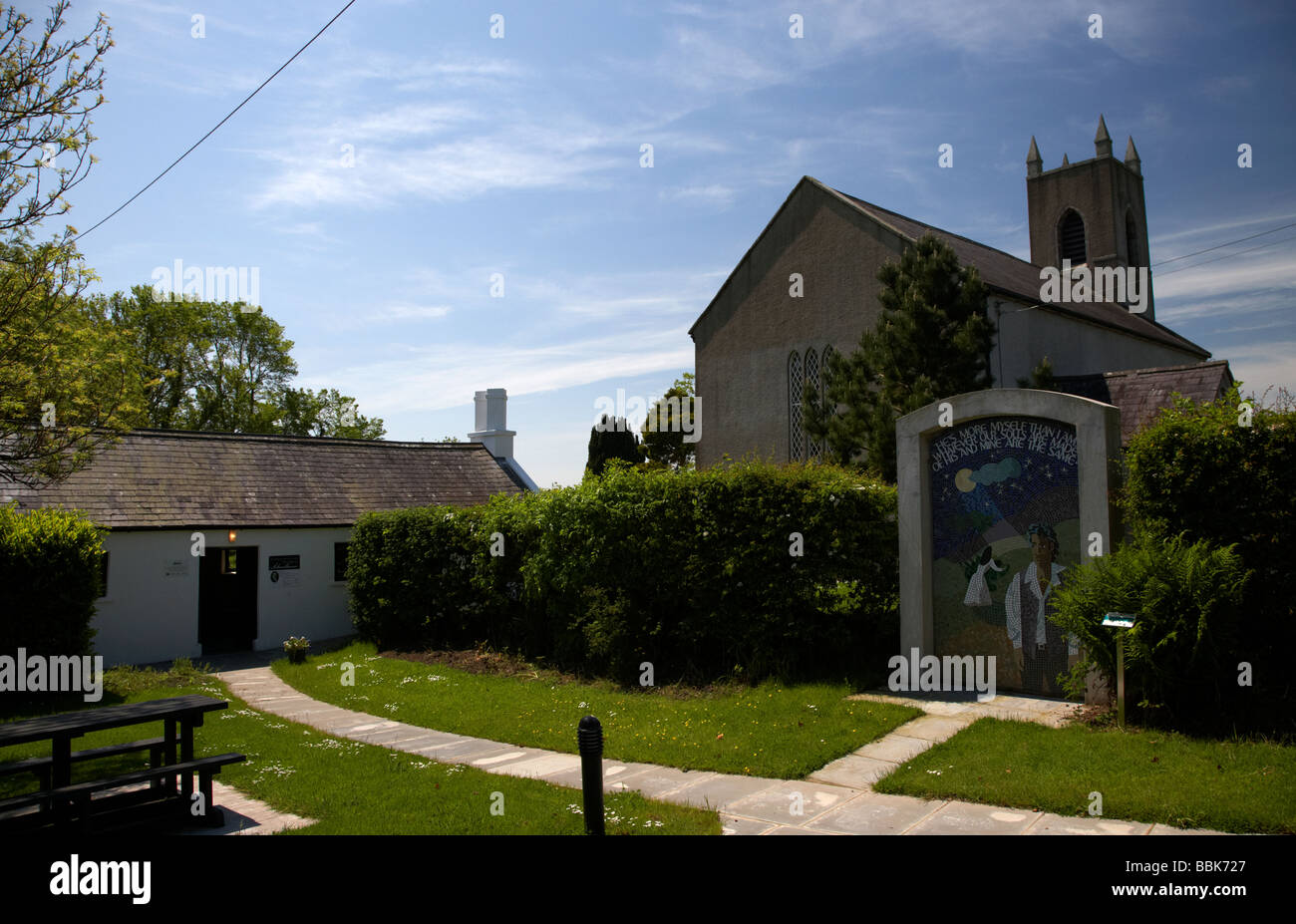 Bronte Heimat interpretative Center in Drumballyroney Kirche und Schule Stockfoto