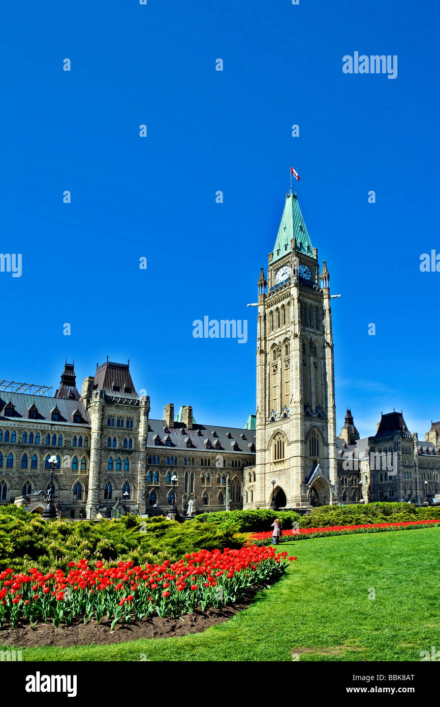 Parlamentsgebäude Ottawa Ontario Kanada Stockfoto