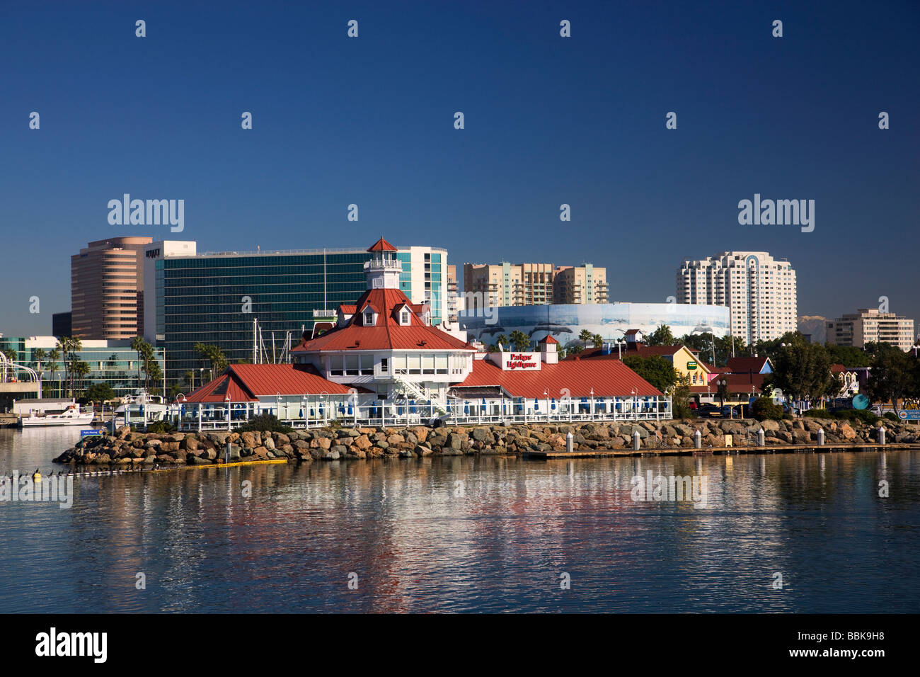 Waterfront Center Long Beach Kalifornien Stockfoto