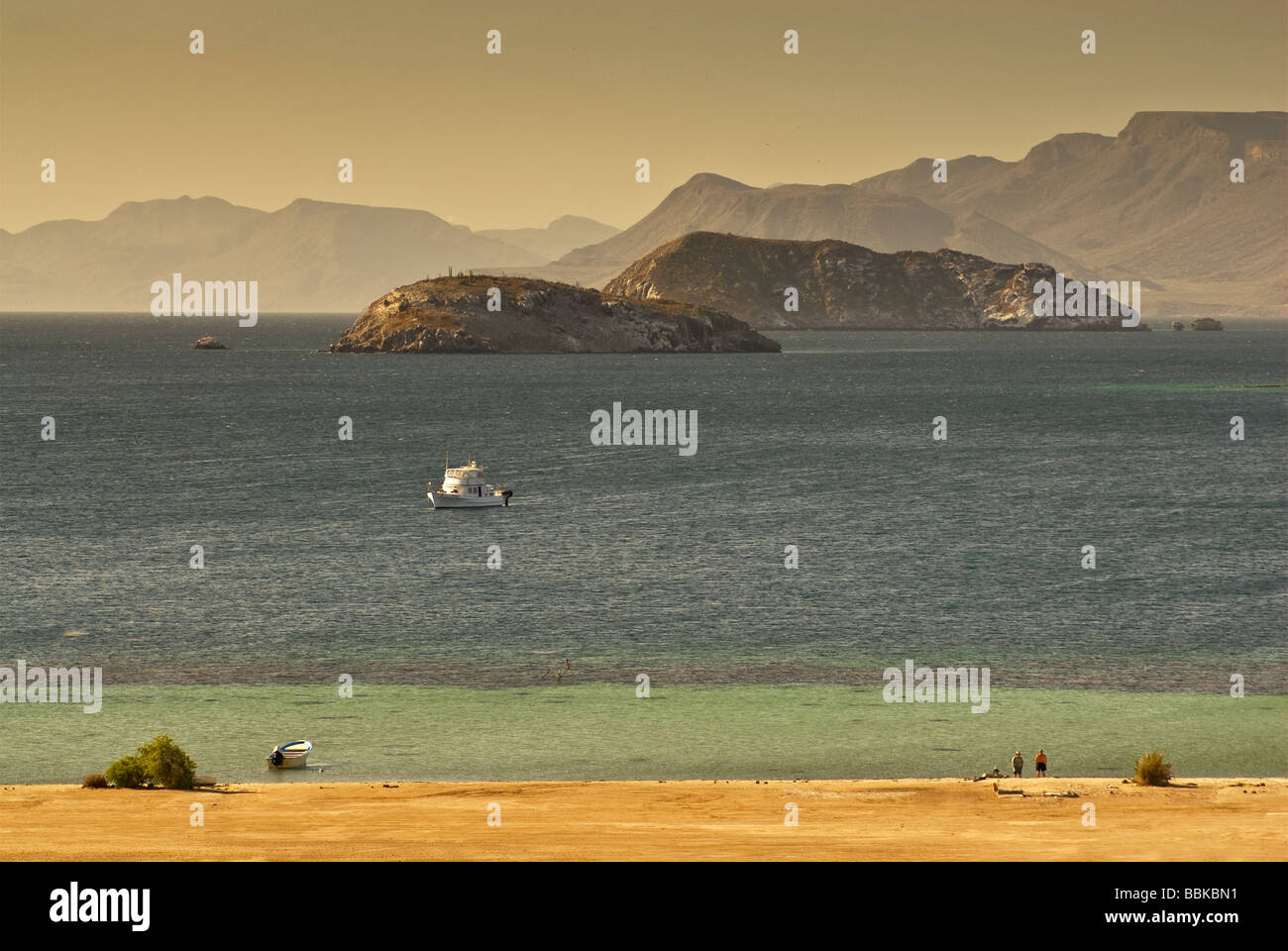 Playa Santispac bei Bahia Concepcion Baja California Sur Mexiko Stockfoto