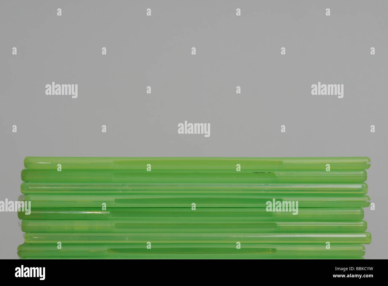 Haufenweise Konsole Spielehüllen Stockfoto