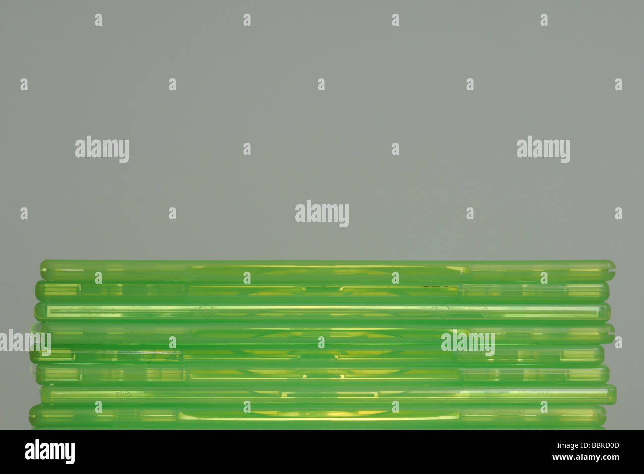 Haufenweise Konsole Spielehüllen Stockfoto