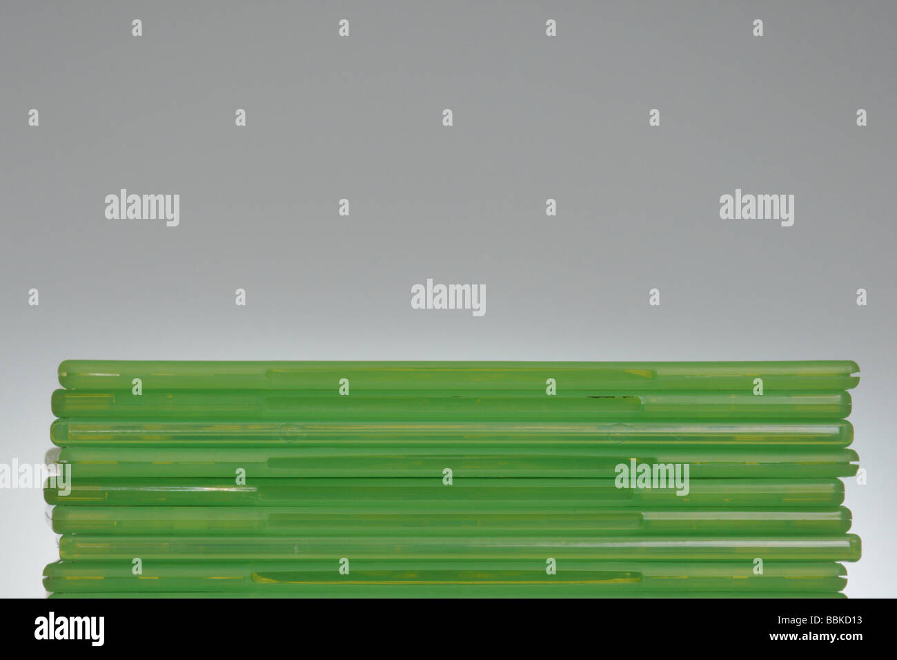 Haufenweise Konsole Spielehüllen Stockfoto