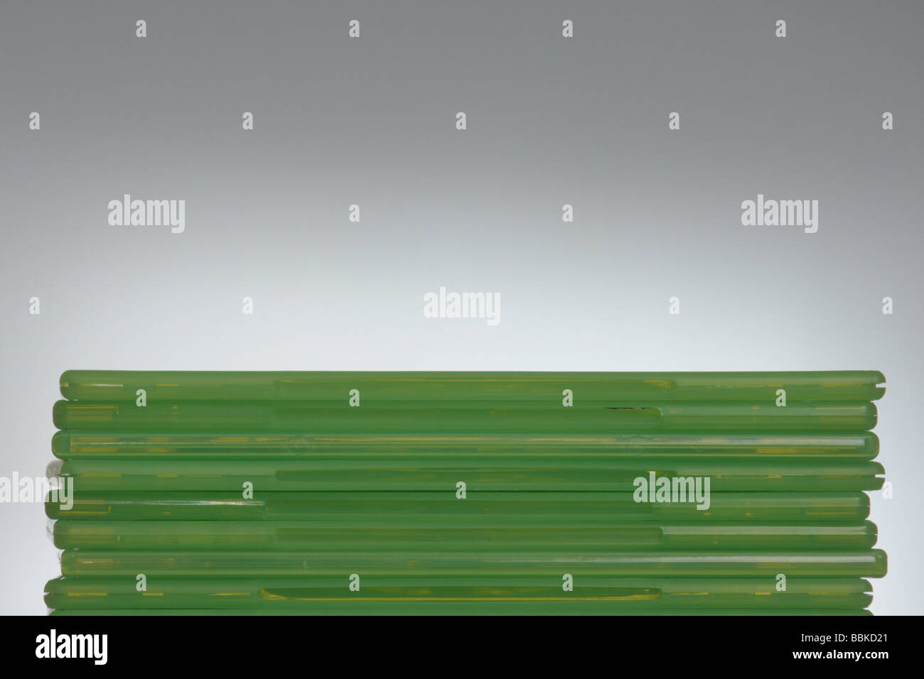 Haufenweise Konsole Spielehüllen Stockfoto