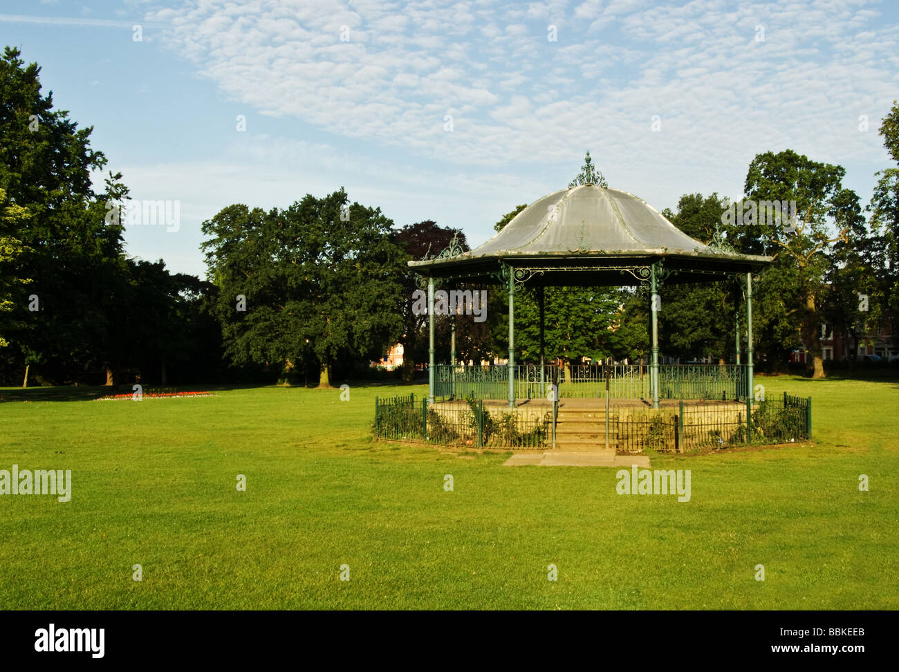 Viktorianische Musikpavillon in Abington Park, Northampton Stockfoto