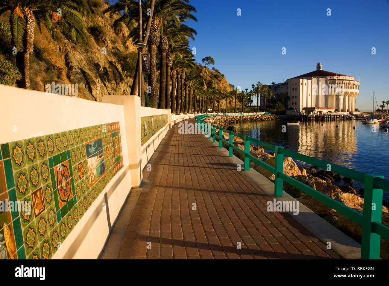 Über Casino Gehweg Avalon Insel Catalina California Stockfoto