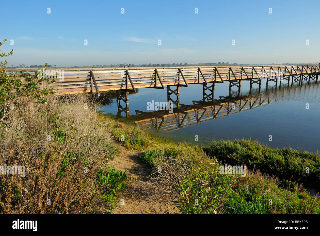 Das Bolsa Chica Ecological Reserve - ein State Marine Conservation Area (SMCA), Huntington Beach CA Stockfoto