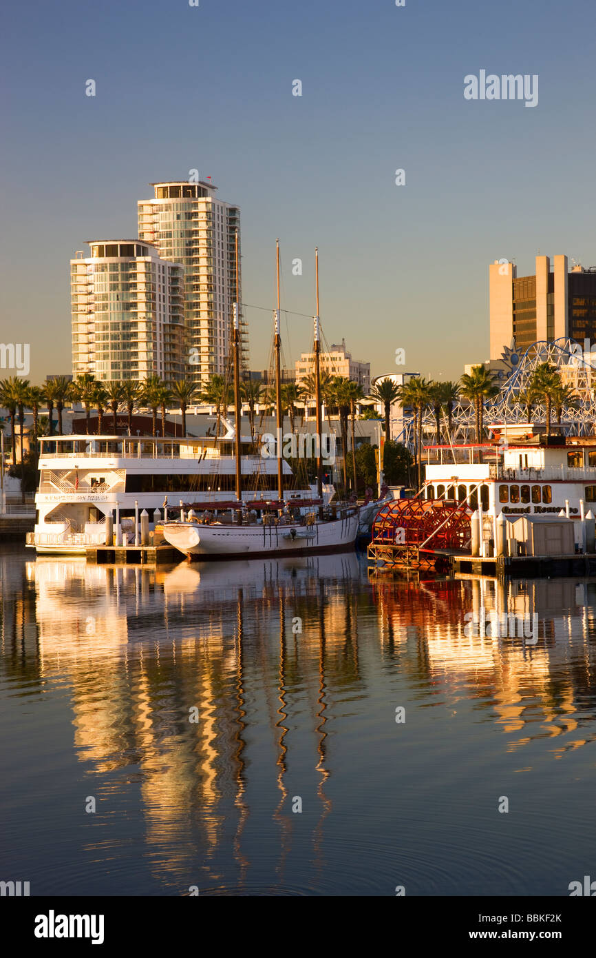 Innenstadt von Waterfront Center Long Beach California Stockfoto