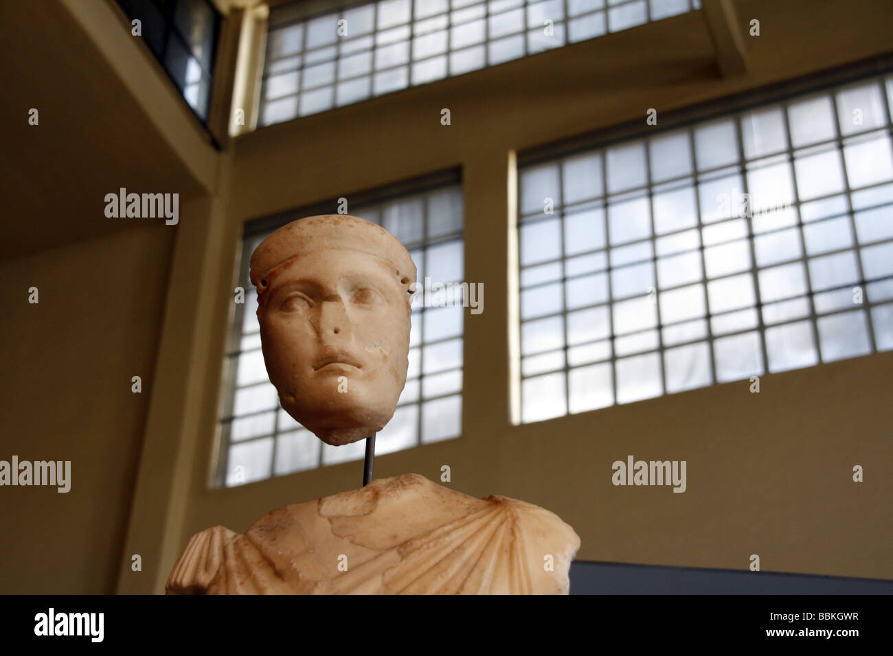 Statue im Centrale Montemartini Kraftwerk Museum in Rom Stockfoto