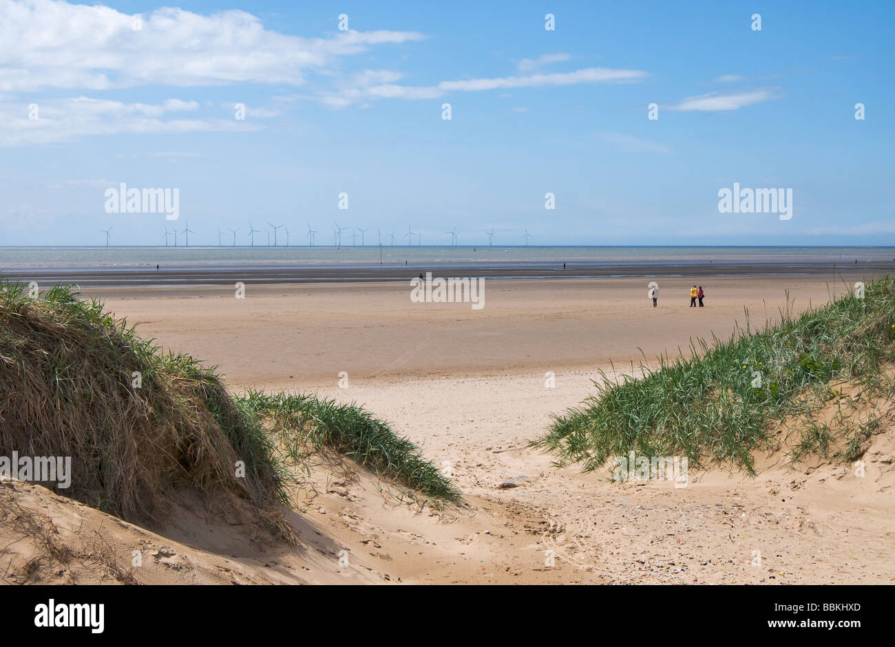 Ein weiterer Ort von Anthony Gormley Crosby Strand Merseyside Liverpool Großbritannien Stockfoto