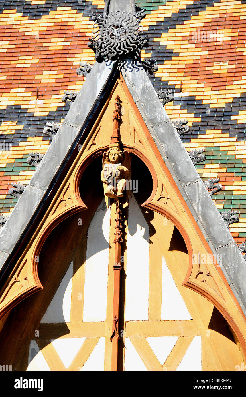 Hospiz von Beaune, Cote d' oder, Burgund, Frankreich, Europa Stockfoto