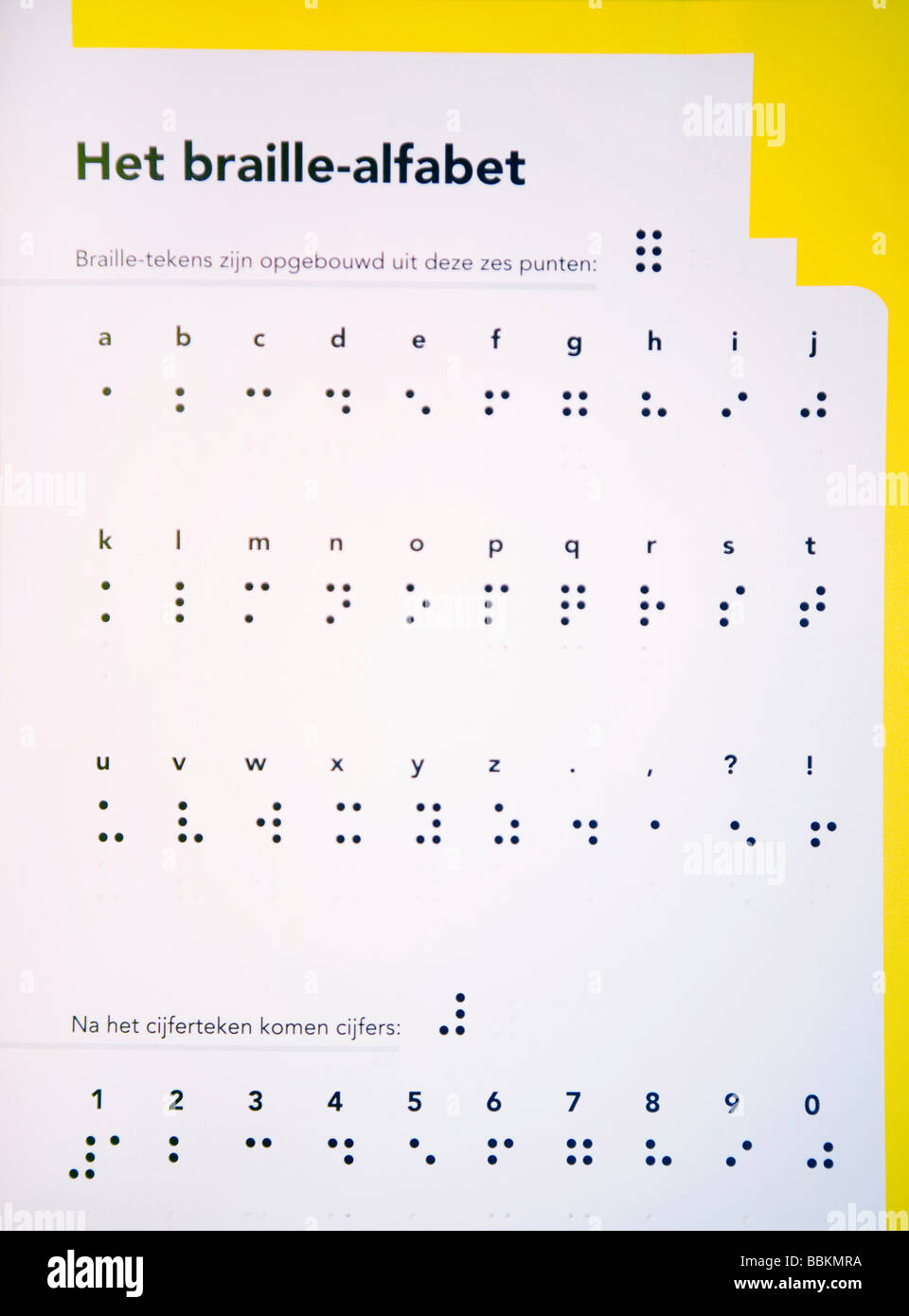Visio ist eine Förderschule für Blinde und Sehbehinderte gibt es viele Tools wie Braille Lupen große Bücher mit großen print Braille-Schreibmaschinen und Braille Karten Stockfoto