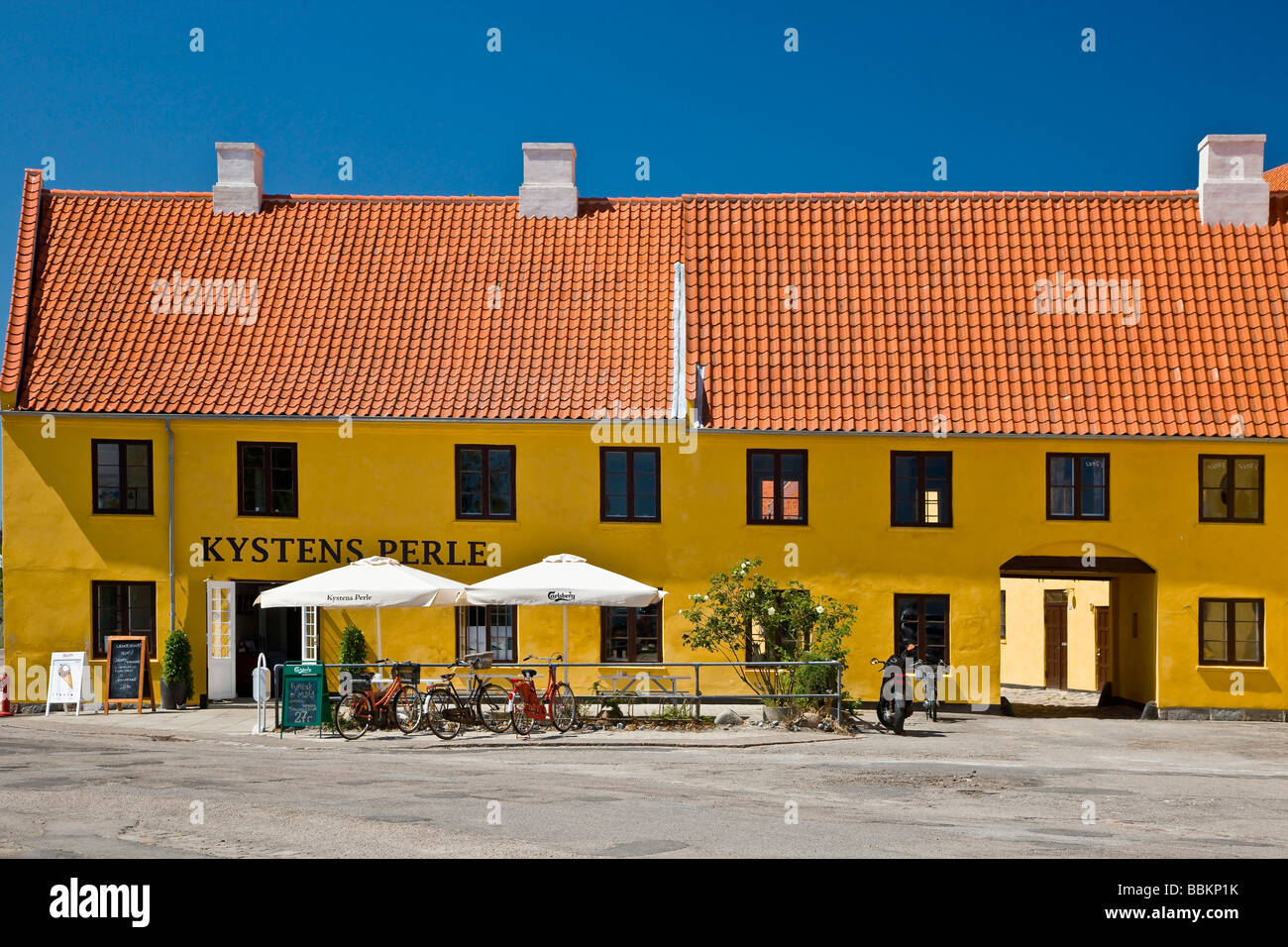 Die neu renovierten Pub Kystens Perle in Kastrup, Dänemark Stockfoto