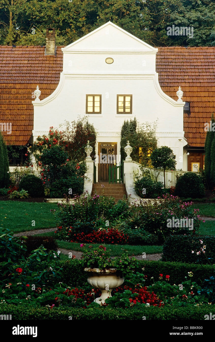 Barkenhof, entworfen von Heinrich Vogeler, Worpswede, Teufelsmoor, Teufels Moor, Niedersachsen, Deutschland, Europa Stockfoto
