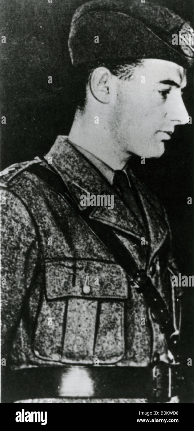 RAOUL WALLENBERG als Reservist in der schwedischen Armee Stockfoto