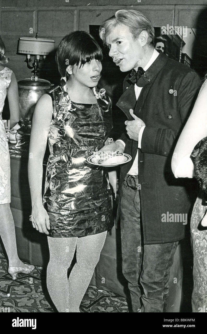 ANDY WARHOL U.S. Künstler mit Hope Ruby Stockfoto