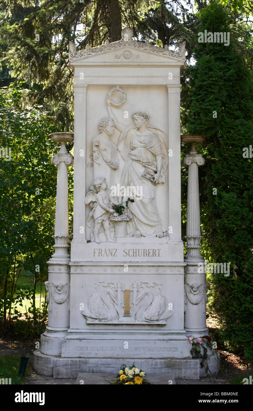 Das Grab von Franz Schubert Zentralfriedhof Vienna Stockfotografie Alamy(02)
