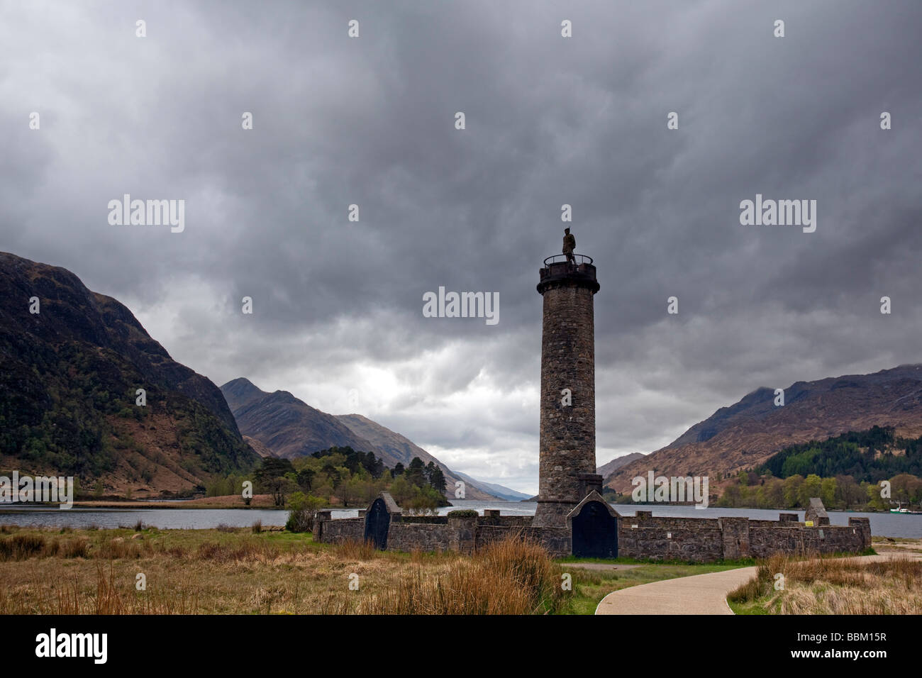 Glenfinnan Monument Loch Shiel Highlands Schottland Stockfoto