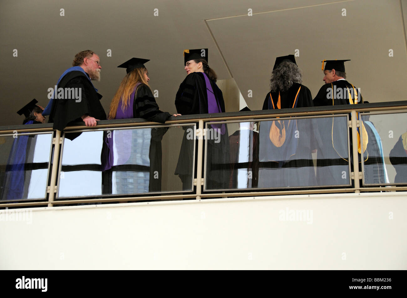 Akademiker gesehen während einer Abschlussfeier im Lincoln center New York USA Stockfoto