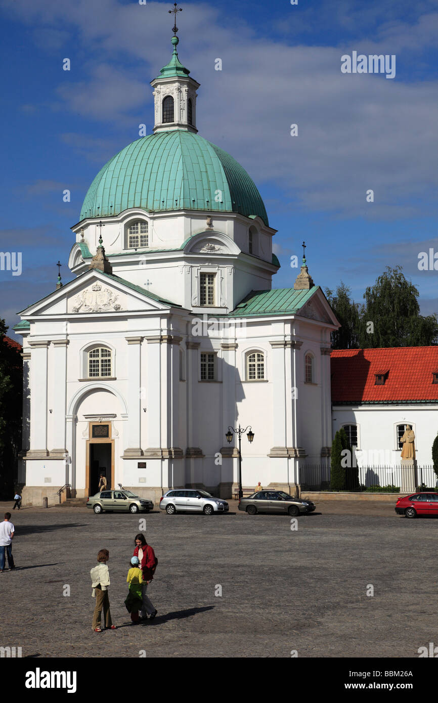 Polen Warschau neue Town Square Kirche des Allerheiligsten Stockfoto