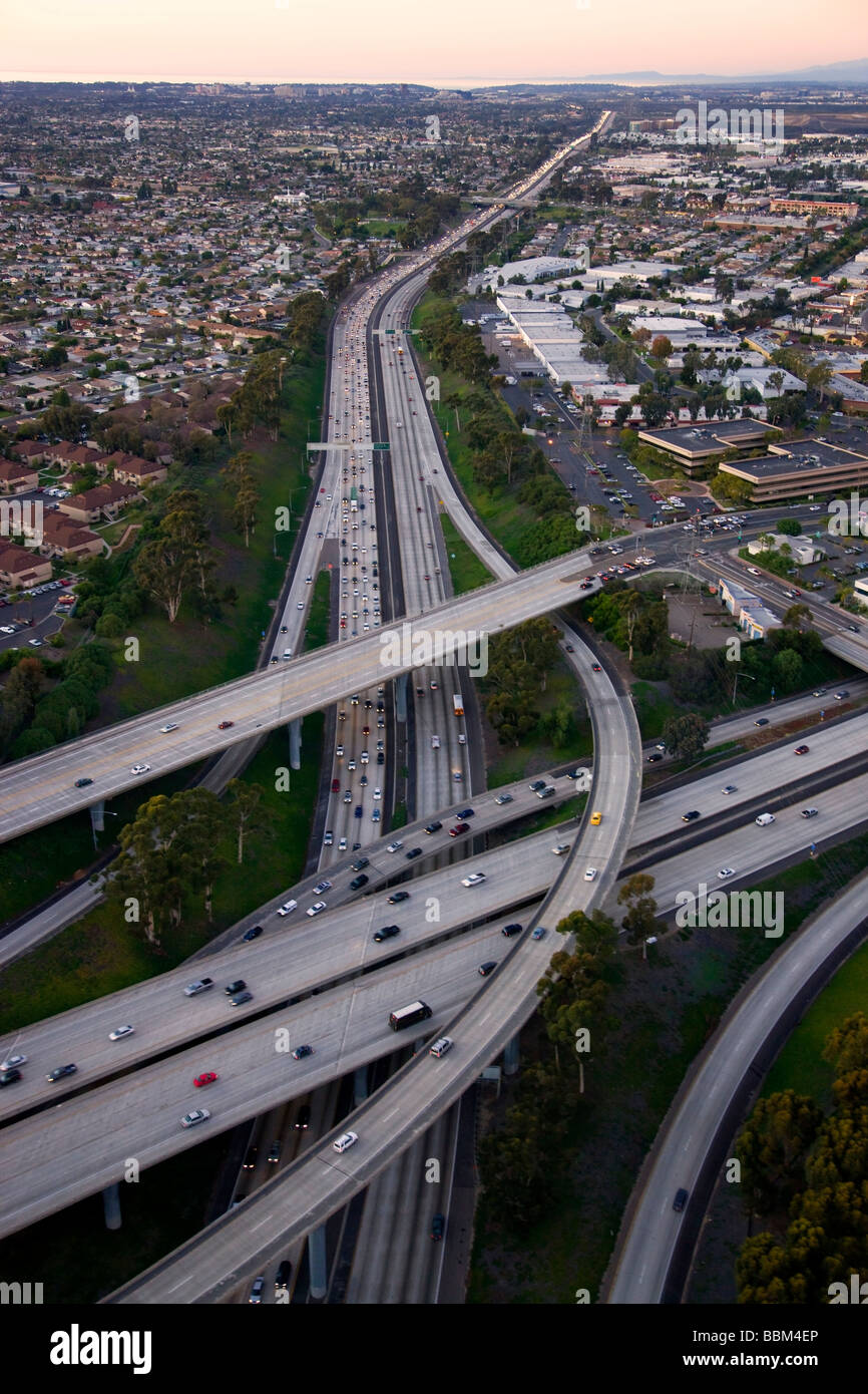 Autobahn 805 und Highway 163 interchange San Diego Kalifornien Stockfoto