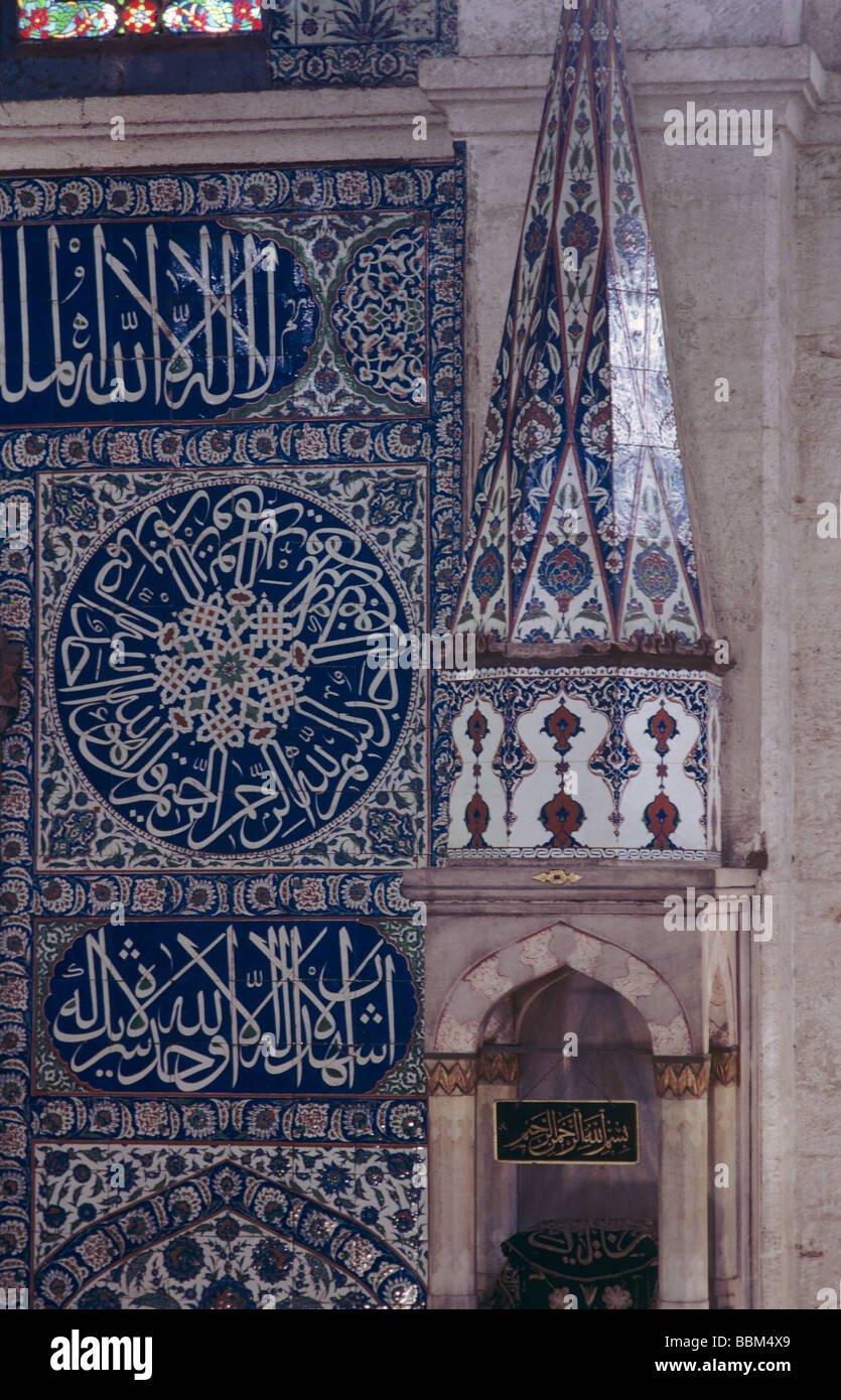 Mimber der Sokullu Mehmet Paşa Camii (Sinan 1571), İstanbul, Türkei 690612 020 Stockfoto