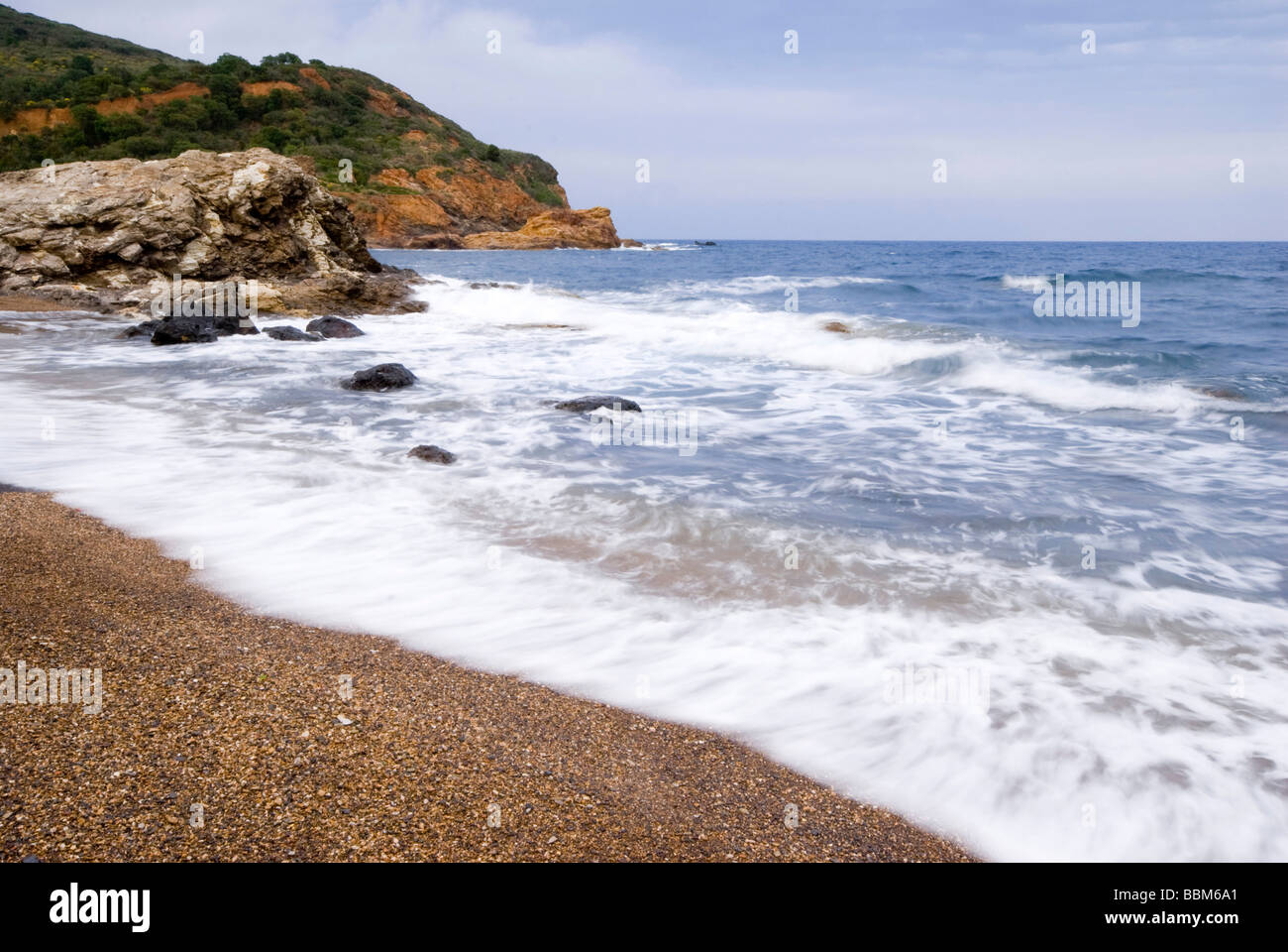 Brecher auf die Insel Elba, Italien, Europa Stockfoto