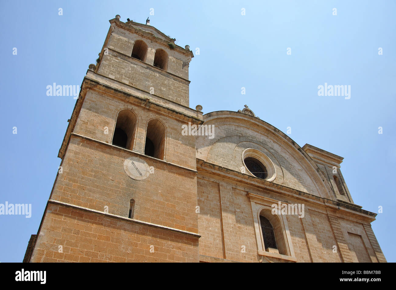 Pfarrkirche Sant Julia, Campos, Campos, Mallorca, Balearen, Spanien Stockfoto