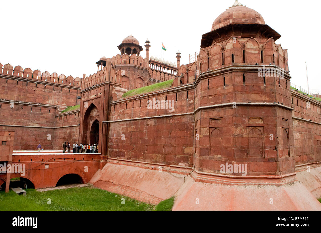 Das Rote Fort Delhi Indien Stockfoto