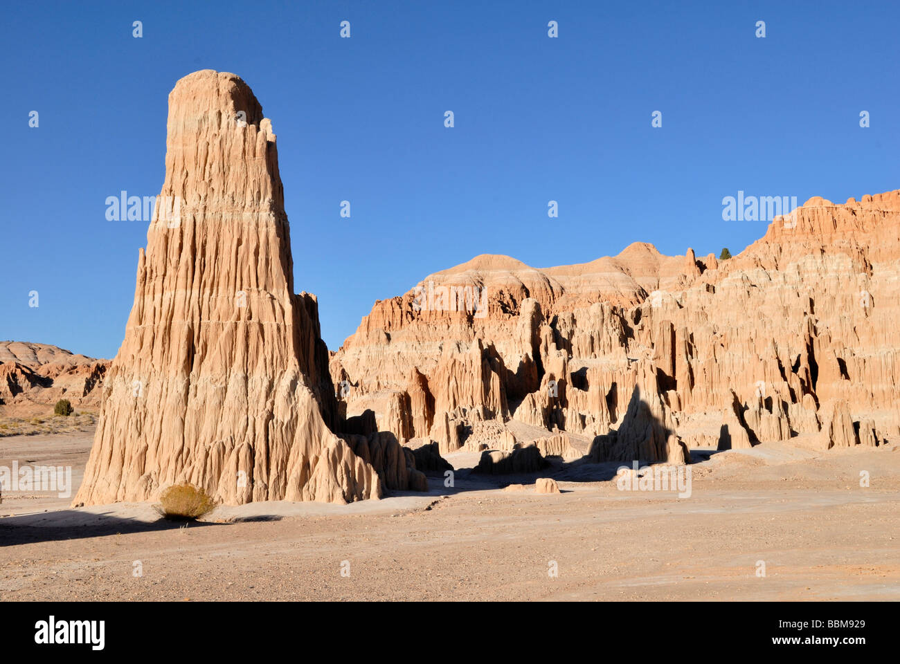 Sandstein-Felsformation im Cathedral Gorge State Park bei Pioche, Nevada, USA Stockfoto