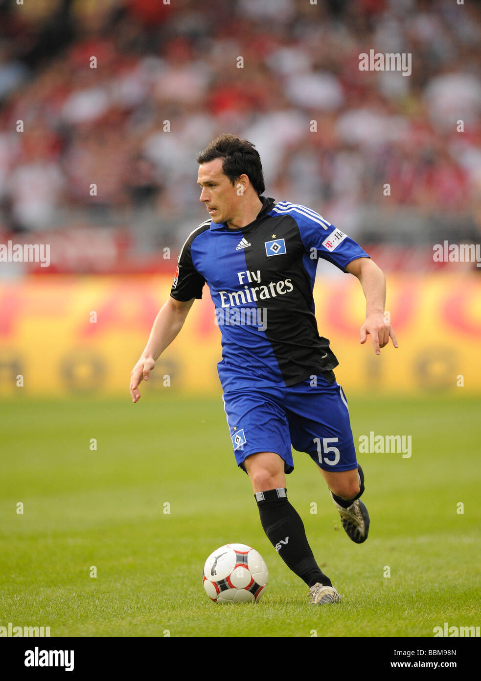 International Piotr Trochowski, deutscher Fußballspieler für den HSV,  Hamburger SV, am ball zu spielen Stockfotografie - Alamy