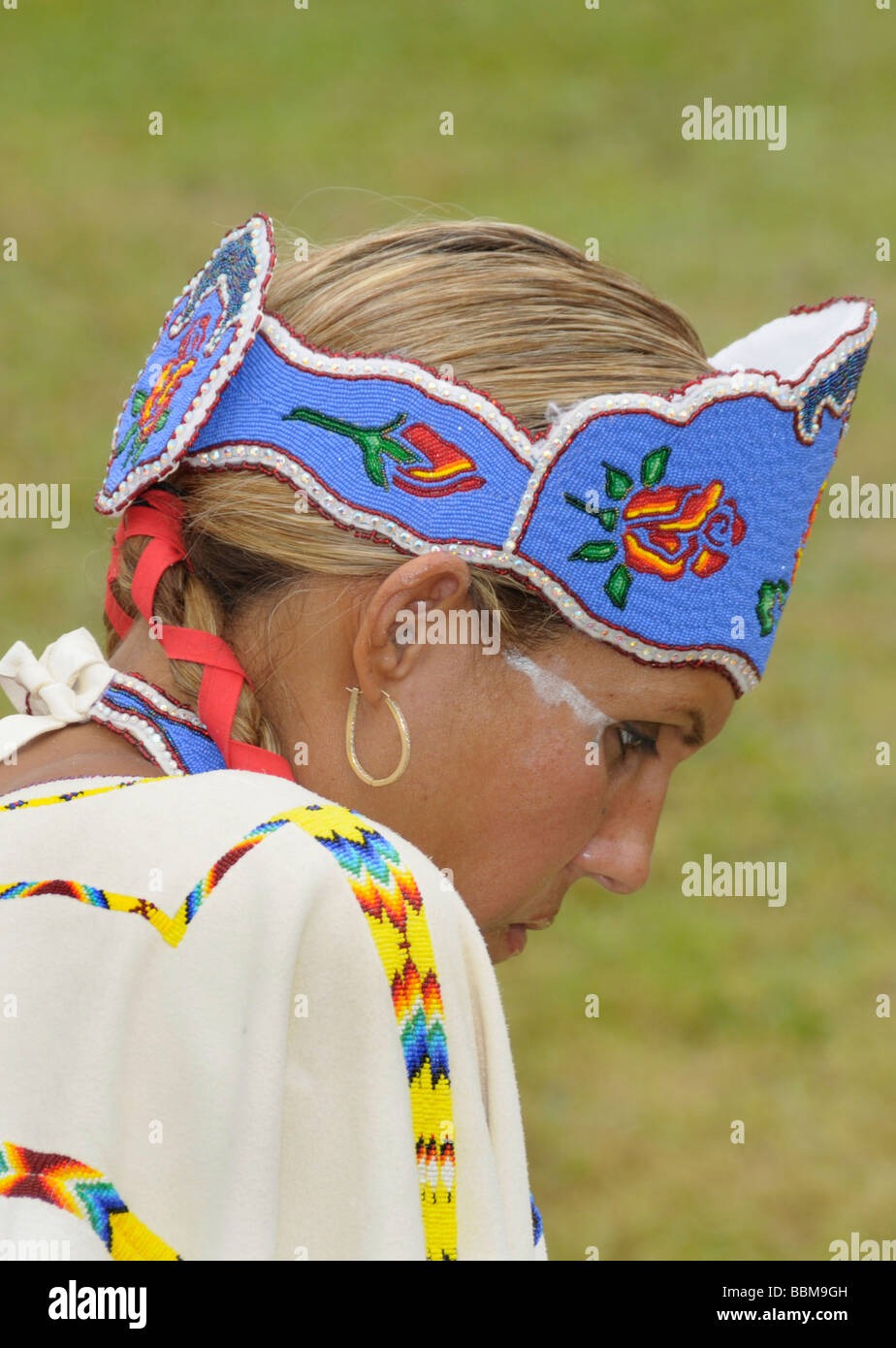 American Indian Squaw im Indian Pow Wow in Waldorf, Maryland Stockfoto