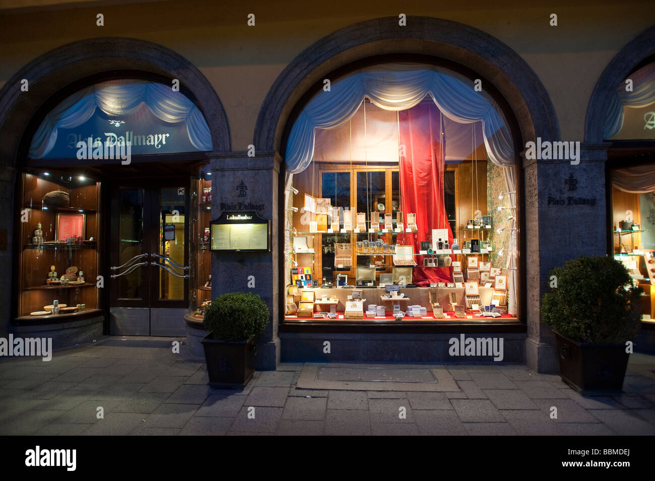 Dallmayr, München, Bayern, Deutschland, Europa-Haus Stockfoto