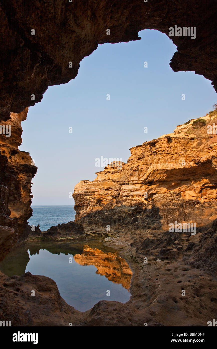 Australien, Victoria. Die Grotte, in der Nähe der zwölf Apostel im Port Campbell National Park. Stockfoto