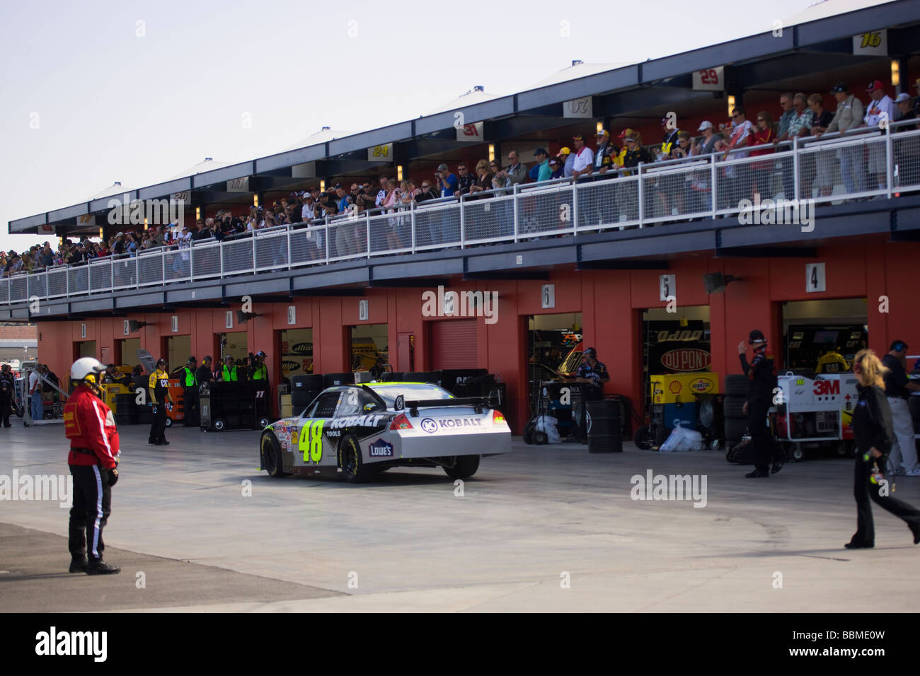 Qualifikation für die Shelby 427 2009 NASCAR-Rennen auf dem Las Vegas Motor Speedway Las Vegas Nevada Stockfoto