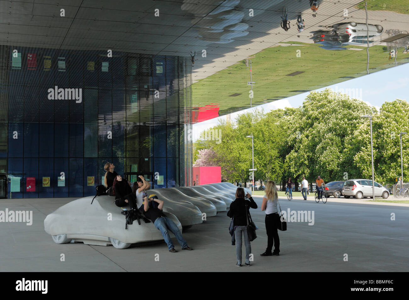 Lentos Kunstmuseum, Linz, Oberösterreich, Europa Stockfoto