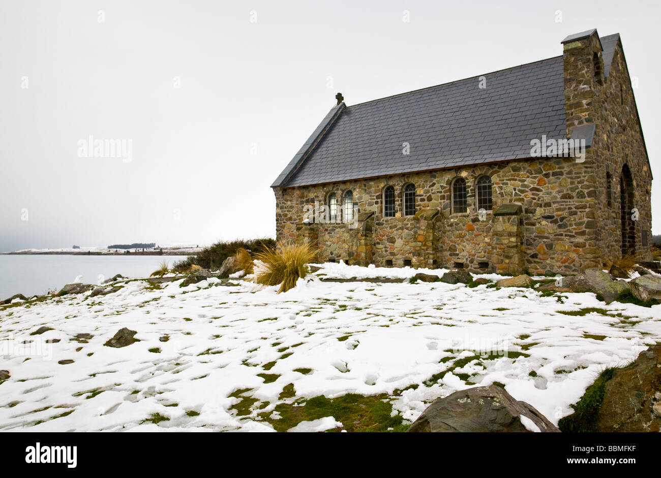 Kirche des guten Hirten Lake Tekapo Südinsel Neuseelands Stockfoto