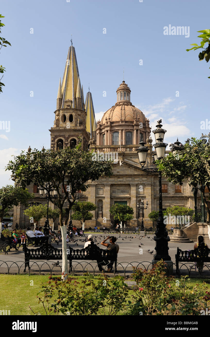 Die Kathedrale von Guadalajara Stockfoto