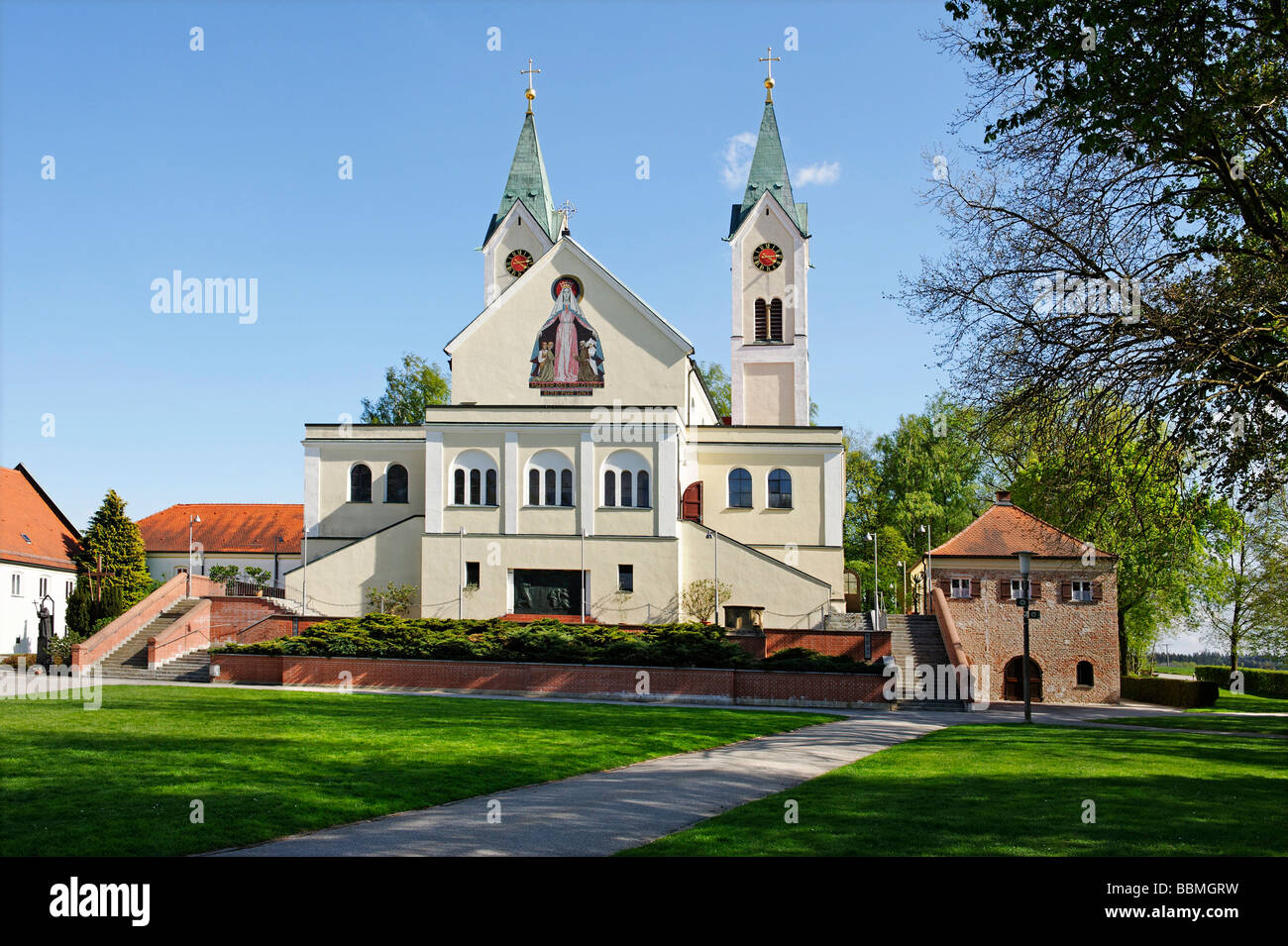 Wallfahrt der Kirche Maria Hilf, Mary Help, Vilsbiburg, Niederbayern, Deutschland, Europa Stockfoto