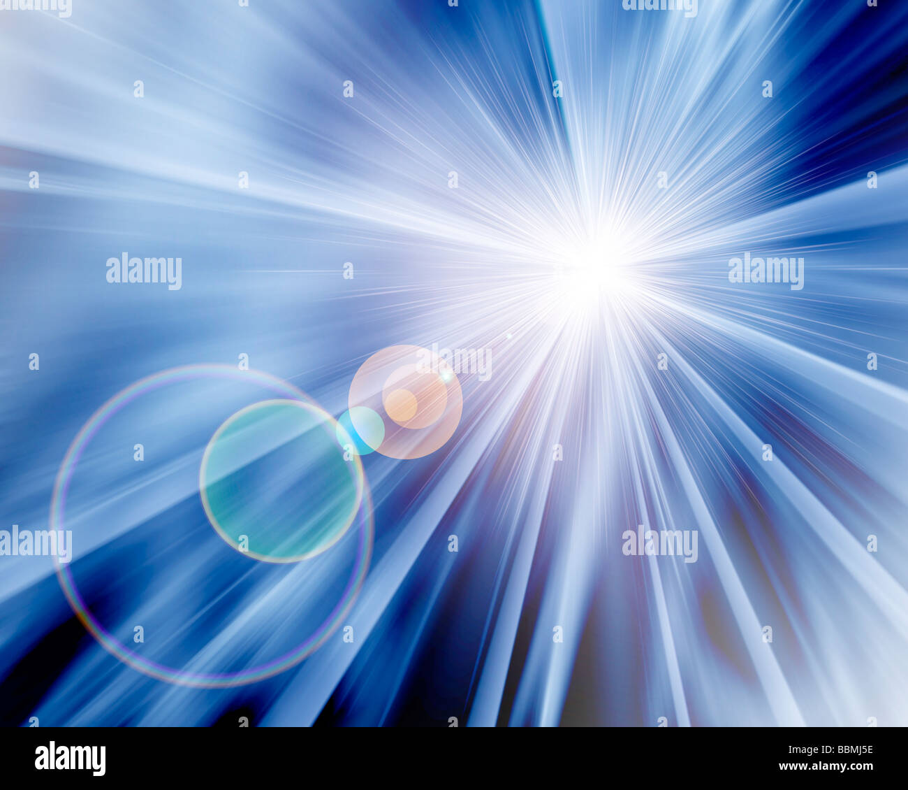 Abstrakte Muster des Lichtstrahls Stockfoto