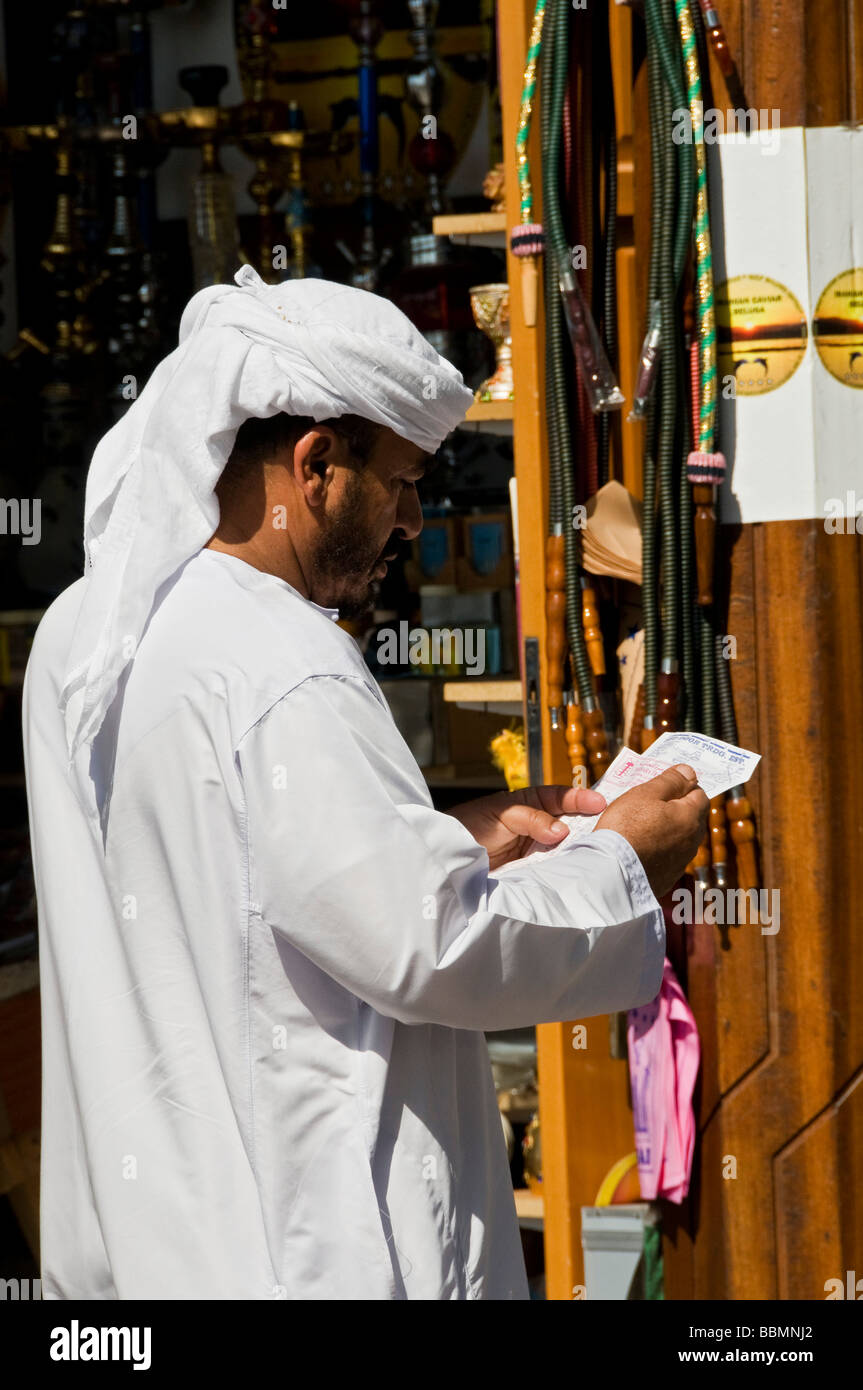 Mann in Deira Dubai Stockfoto