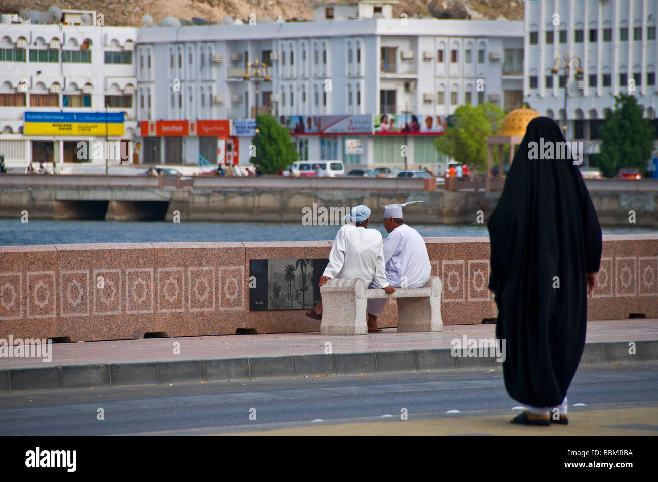 Die Corniche von Mutrah Muscat Oman Stockfoto