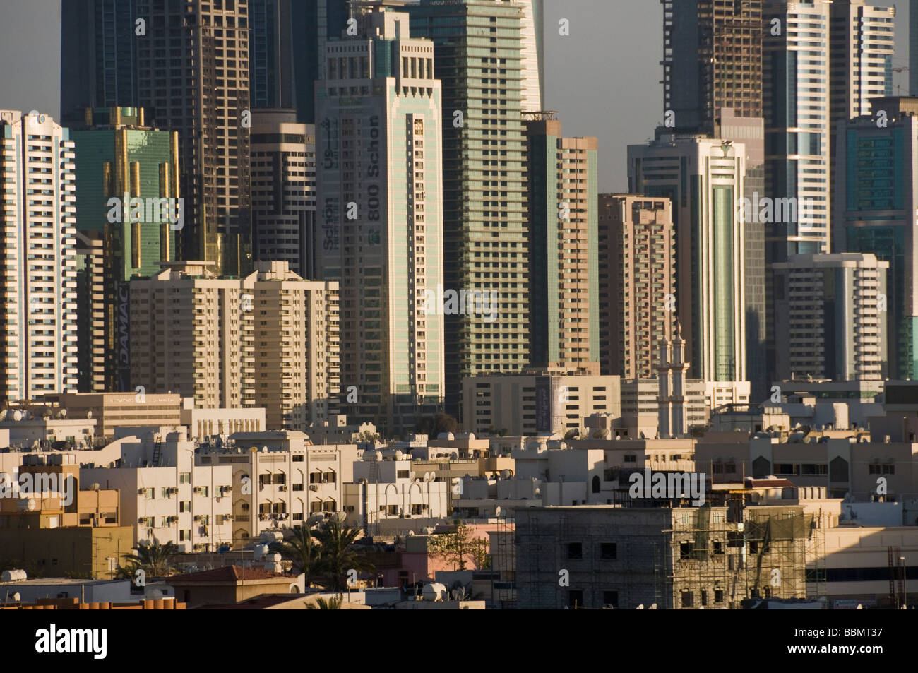 Skyline von Dubai Business-Bereich Stockfoto