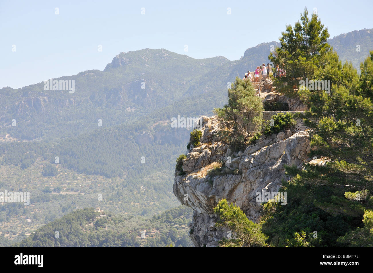 Coastal Lookout, Es Grau, Mallorca, Balearen, Spanien Stockfoto