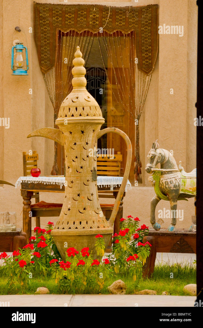 Bastakiyah Nächte traditionelles Restaurant in Bur Dubai Stockfoto