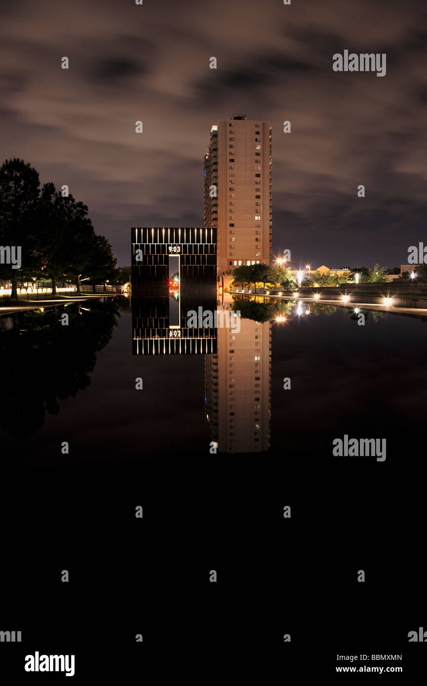 Oklahoma City bombing Denkmal Stockfoto