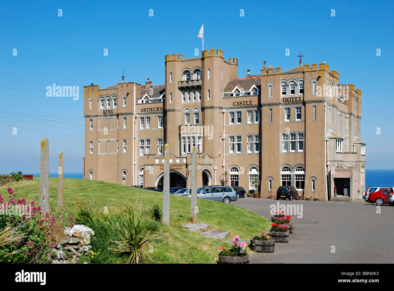 König Arthurs Camelot Castle Hotel in Tintagel in Cornwall uk Stockfoto
